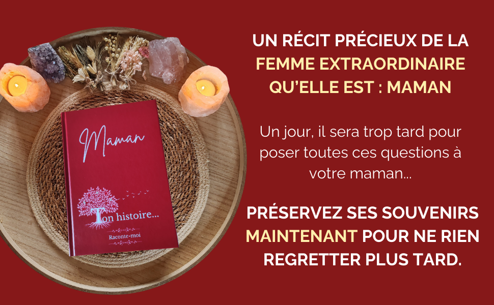 Maman, Raconte-moi ton histoire...: Sa vie racontée avec plus de 180 questions | Espaces Photos | Un cadeau à transmettre de générations en générations